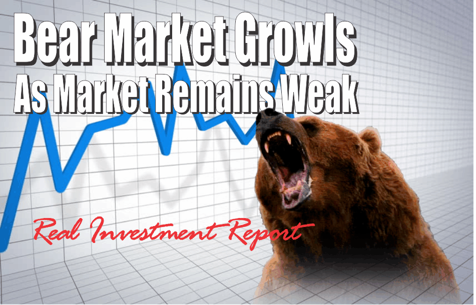 , Bear Market Growls As Market Remains Weak